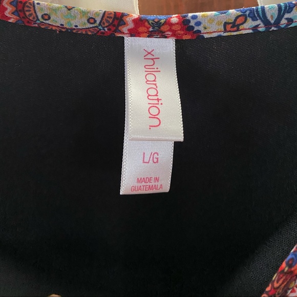 Xhilaration orange red multi color cami dress sz L - Picture 3 of 5